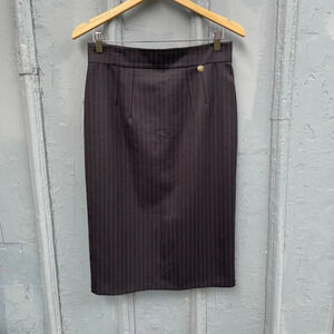 Roberto Cavalli Pin stripe Pencil  Skirt, size IT44 (US6/8)